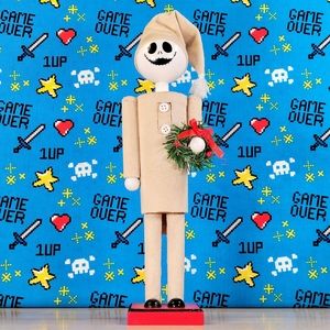 Disney Nightmare Before Christmas Pajama Jack 12" Wooden Advent Nutcracker New